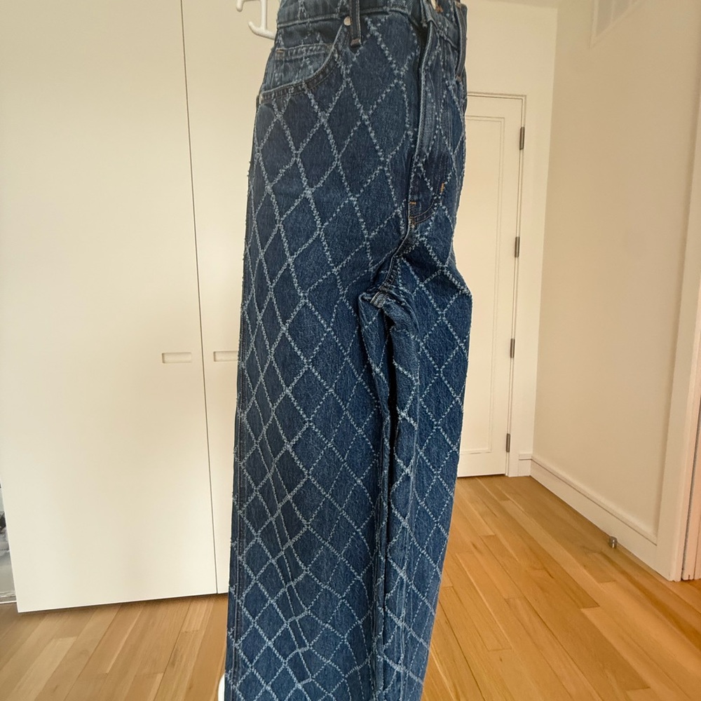 Taylor Diamond Printed Wide-Leg Jean - Picture 4 of 4